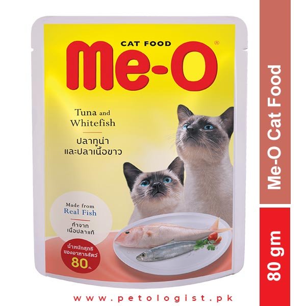 Me-O Adult Cat Food - Tuna & Whitefish 80 Gram