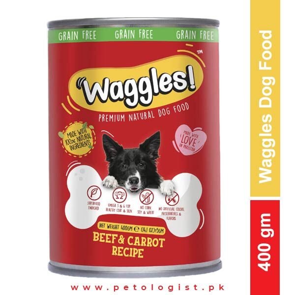 Waggles Dog Food Beef & Carrot Recipe