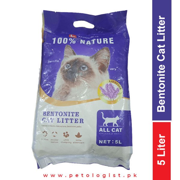 Bentonite Cat Litter – Lavender Scented 5L