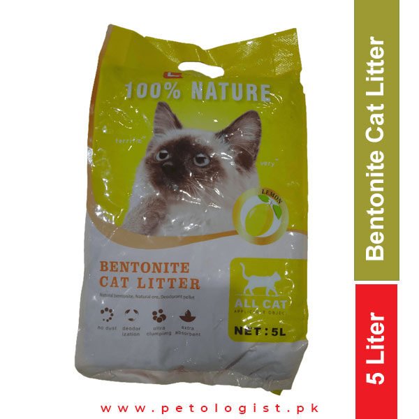 Bentonite Cat Litter – Lemon Scented 5L