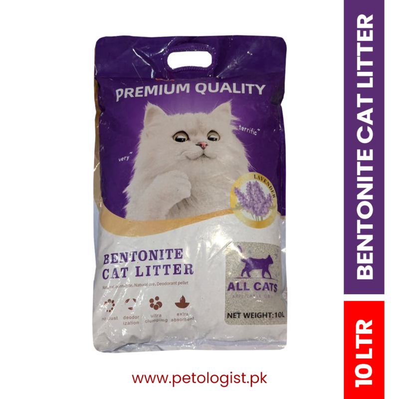 Bentonite Cat Litter – Lavender Scented 10L