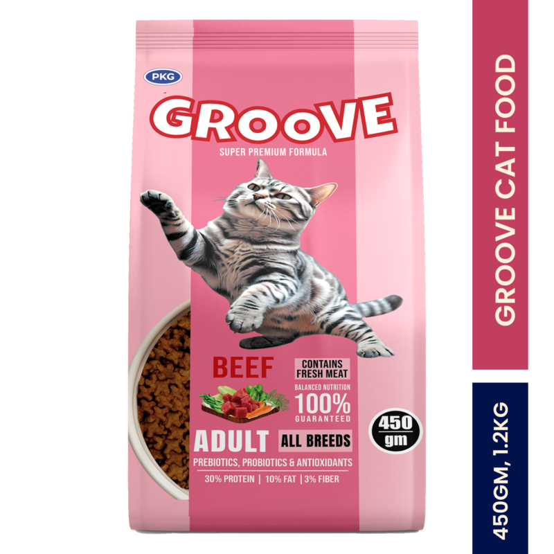 Groove cat food beef 1.2kg