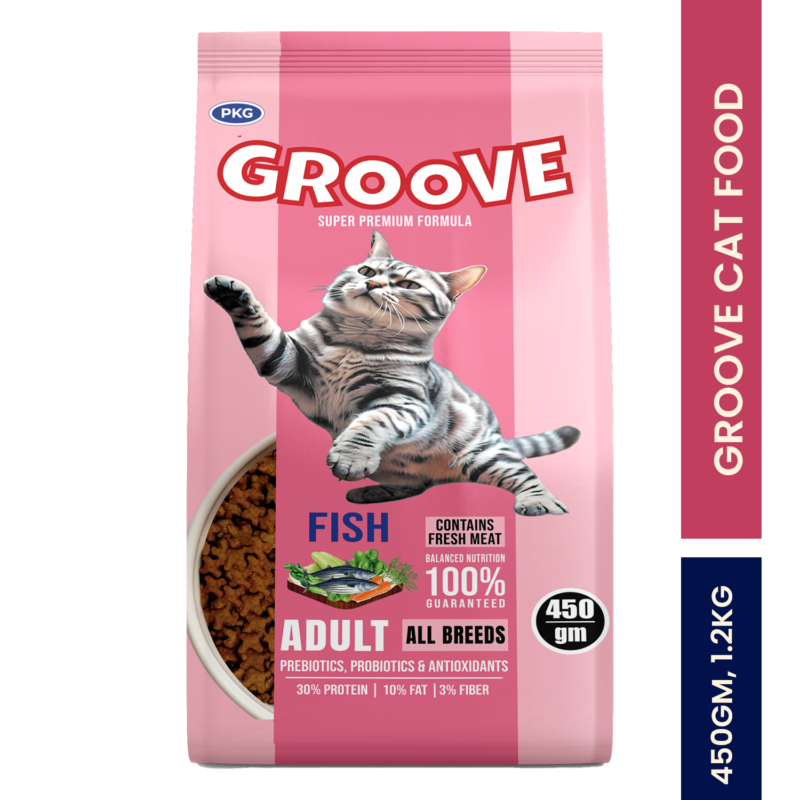 Groove cat food fish